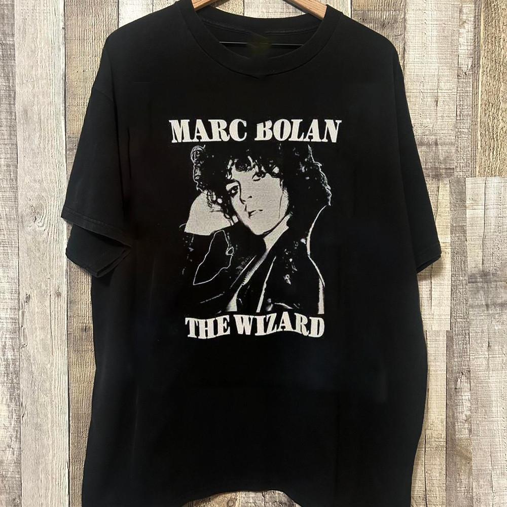 

Marc Bolan T.Rex The Wizard Tee Adult Cotton Shirt DI666 Unisex T-Shirt L