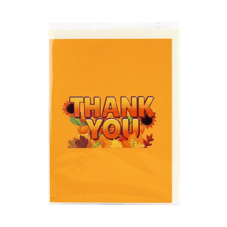 Popup Thanksgiving Card with Envelope Fall Harvest Artwork Paper Invitation Card For Autumn Celebration Family Gifts