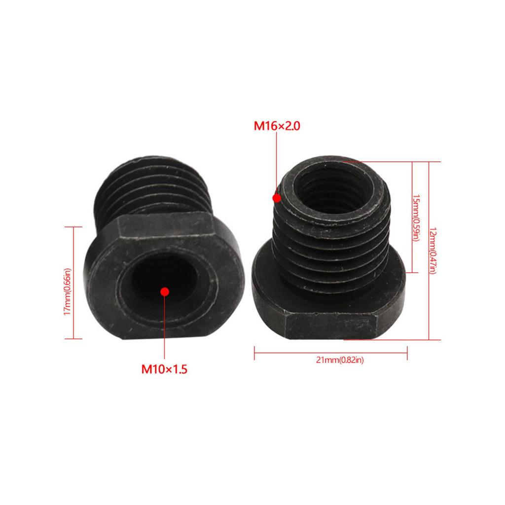 Angle Grinder Adapter Professional Black Electric Drill Adapter Rod Thread Arbor Connector 100 / M10 Angle Grinder Accessories
