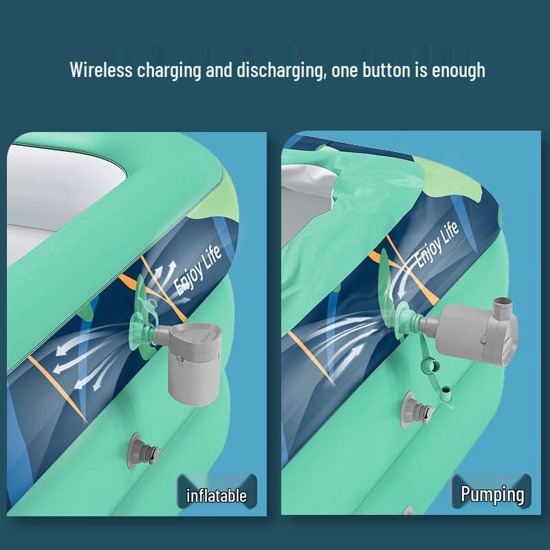 Qianyu 3m Uppblåsbar Hemmasimbassäng Startset