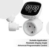 360 Degrees Rotating Screen Timer Socket AC230V 16A 3680W Digital Timer 10 Programmable Switches Program Digital Timer