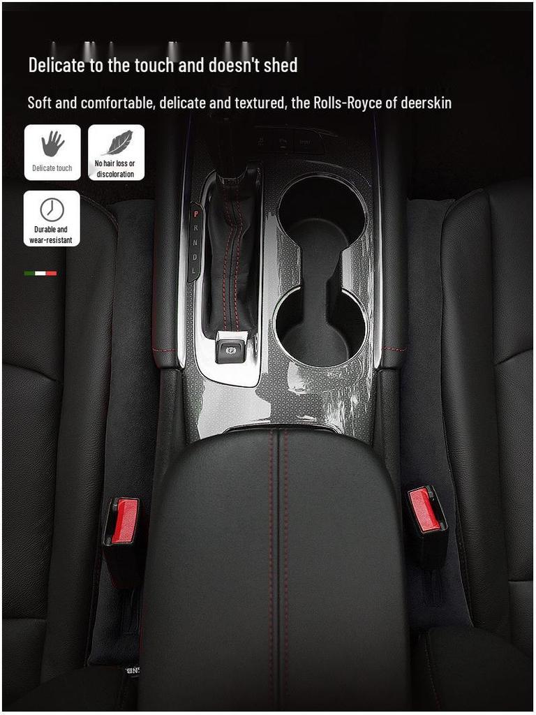 Universal Alcantara Suede Car Seat Gap Filler Strip - Leakproof Interior Accessory