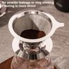 Stainless Steel Pour Over Coffee Filter Ultra Fine Mesh Space Saving Reusable Dripper for Office Staff Coffee Making