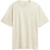 FW24 Solid Color Round Neck Pullover Short Sleeve T-Shirt Men Tops Cream CU383-CRM