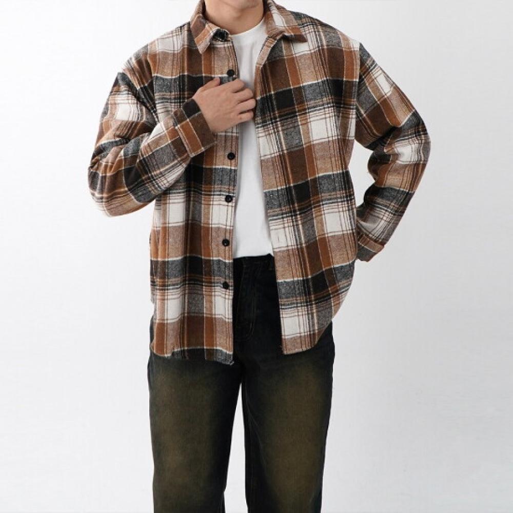 Onl Men S overSized Check Shirt