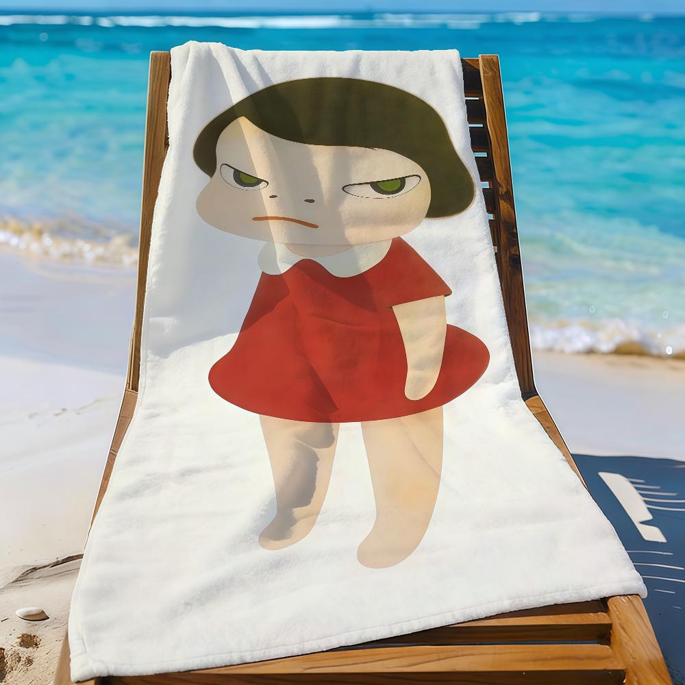 Yoshitomo Nara Art Towel Quick Drying Beach Towels Are Suitable For Swimming Pools Camping Yoga And The Gym