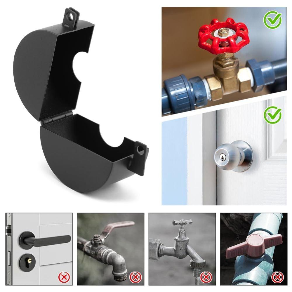 Dubbelbult Glasdörrlås Svart Färg Dörrhandtagslås Åtkomstkontrollås Husbil