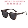 Leopard Frame Anti-Glare Nearsighted Sunglasses With Diopters  Uv400 Polarized Sunglasses Prescription 0 -0.5 -0.75 To -6.0