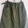 Used Workman khaki long skirt with webbing belt, outdoor, L