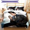 Elvis 3pcs Bedding Set Duvet Cover Closure Includes 1 Duvet Cover & 2 Pillowcases for All Seasons Bedroom Home Dorm Decor
