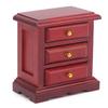 Dollhouse Bedside Table 1/12 Scale Wooden Night Stand Dolls House Furniture Kids Toys