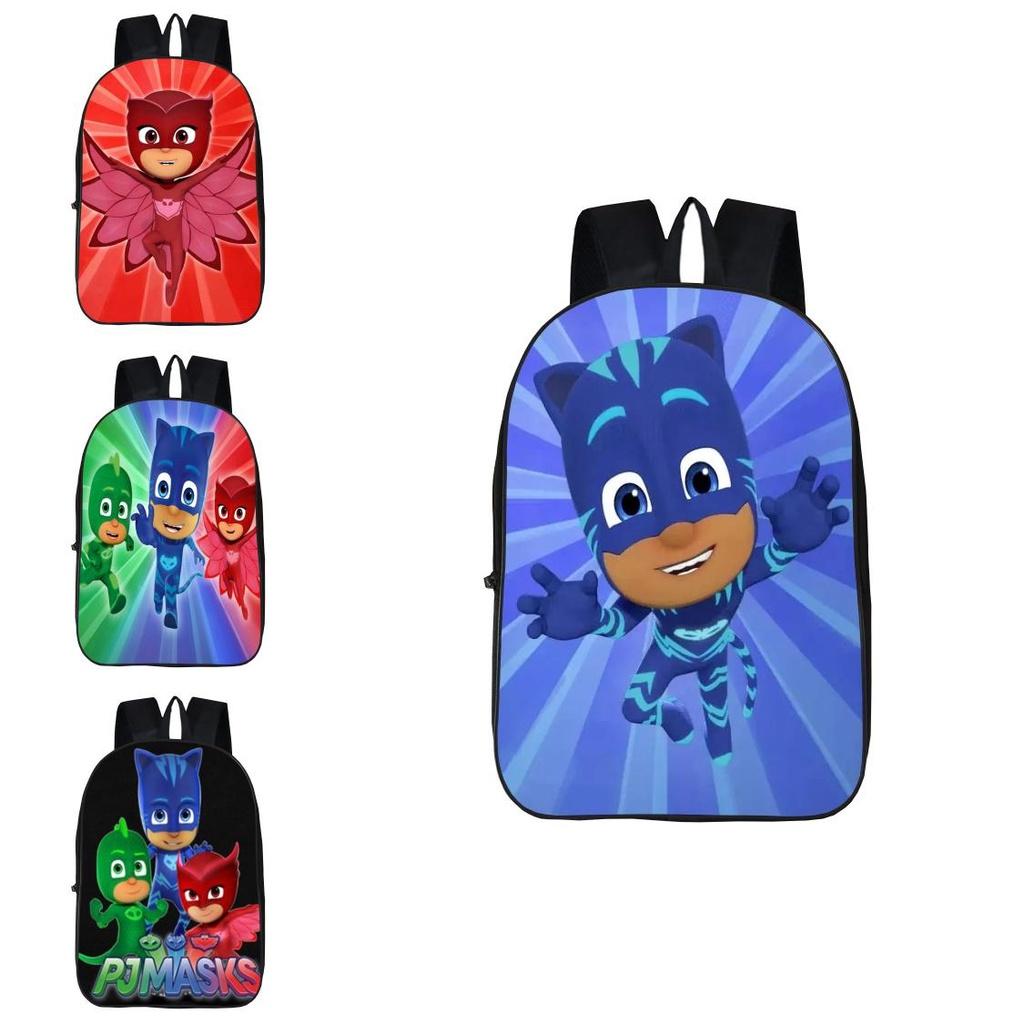 Durable Pj Mask Backpack For Kids With Vibrant 3d Cartoon Design And Adjustable Padded Straps
