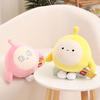Authentic Yellow Eggy Plush Toy - Decompression Black Egg Pillow