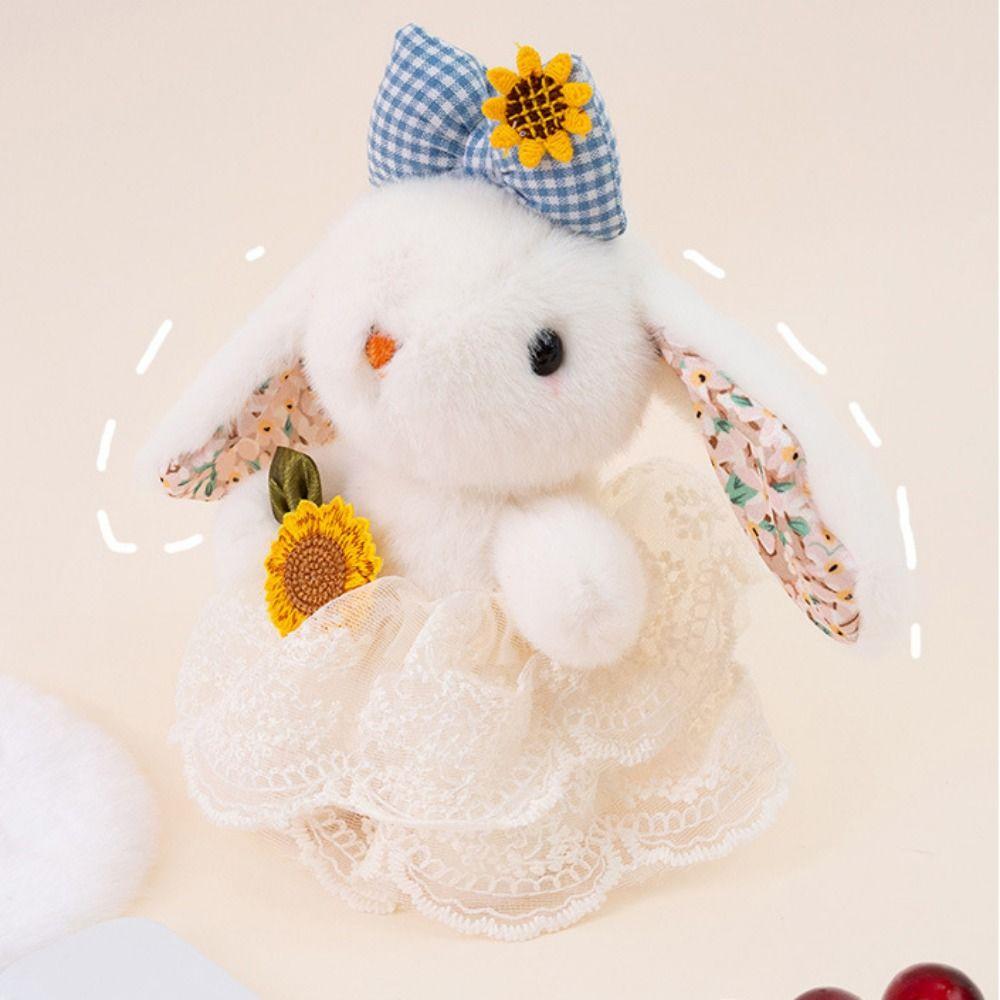 Plush Stuffed Plush Rabbit Keychain Rabbit Doll Bag Hanging Pendant Kids Toy
