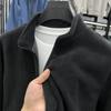 Winter Fleece Warm Coat Men's Fuzzy Sherpa Jacket Long Sleeve Full Zip Open Front Casual Outdoors Sports Daily Wear