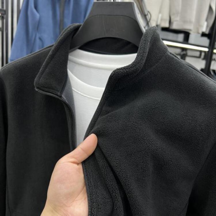 Winter Fleece Warm Coat Men's Fuzzy Sherpa Jacket Long Sleeve Full Zip Open Front Casual Outdoors Sports Daily Wear