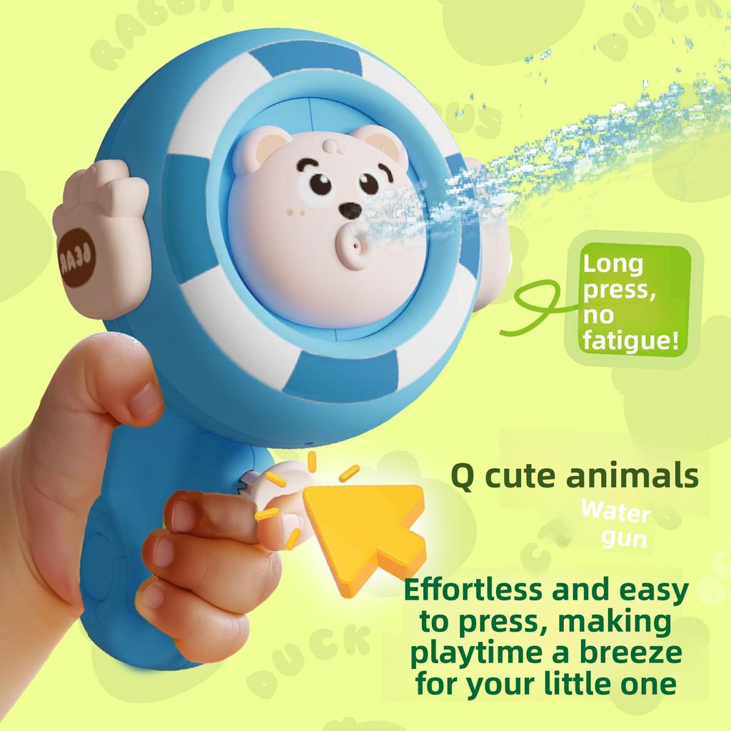 YD TOYS Cartoon Animal Design Children's Plastic Water Gun Toy Double-headed Parent-child Water Play Beach Pool Use Unisex