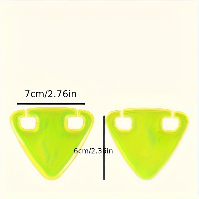 

10Pcs Reflective TPU Bike Saddle Warning Tag Bike Back Light Reflective Stickers for Night Riding 10pcs pack зелений