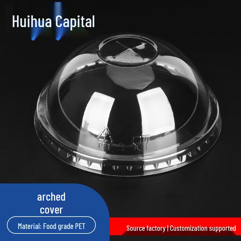 

HUIHUADU Disposable Milk Tea Cups with Domed Lids