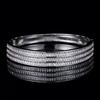 Light Luxury Open-face Women's Fashionable Simple and High-end Zircon Bracelets Couple Style Bracelet