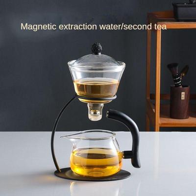 Kreativní skleněná čajová konvice tepelně odolná borosilikátová turecká odkapávací konvička pro automatický šálek čaje a kávy