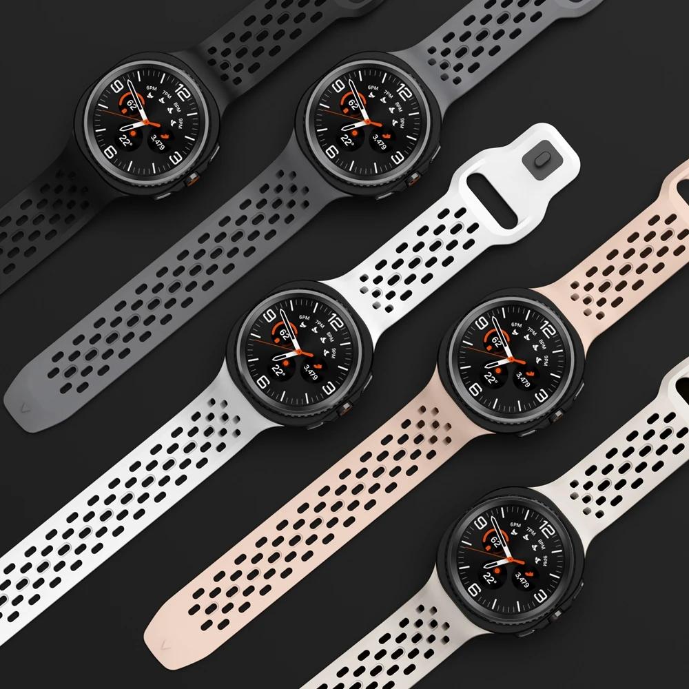 No Gaps Silicone Strap For Samsung Galaxy Watch 8 Classic 46mm Band For Samsung Watch 8 44mm 40mm Breathable Bracelet Watchband