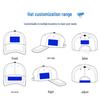 Customized Cotton Baseball Cap with Printed Logo for Men and Women - Duckbill Sun Hat for Work or Leisure.