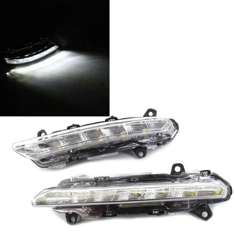 1 Pair L+R Led Drl Daytime Running Light for Mercedes S-Class 09-13 W221 S350 S500 2218201856 2218201756