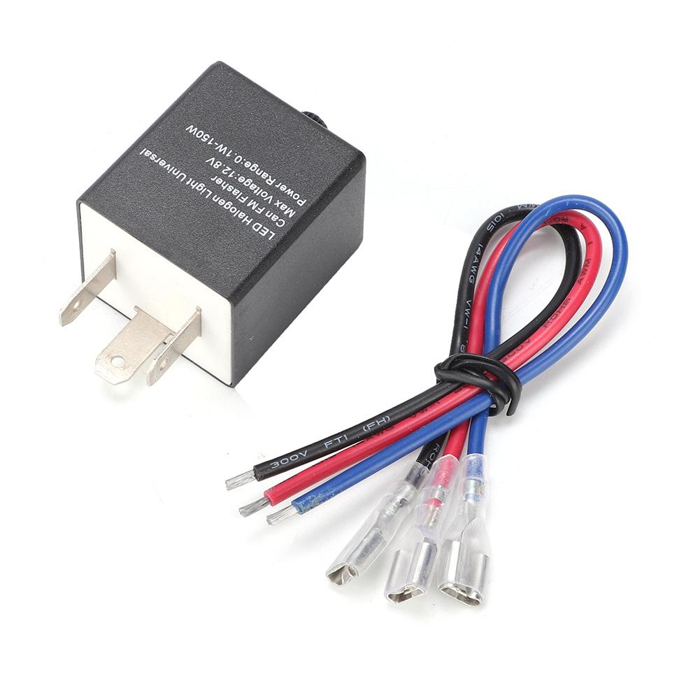 

Universal 12V Motorcycle Adjustable LED Turn Signal Blinker Light Flasher Relay