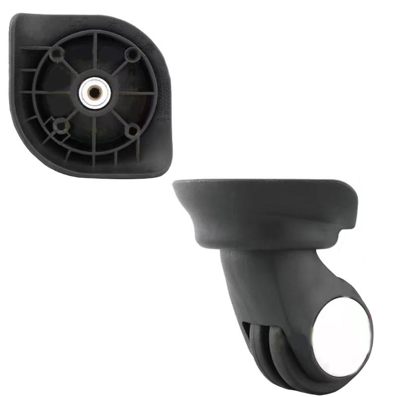 Versatile A17 ABS Inner Double Wheel Casters Smooth 360° Swivel 1 Pair Wheels for Easy Maneuvering Durable for Suitcase