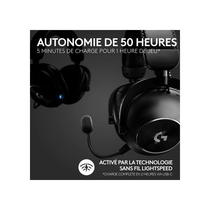 Casque PC Logitech G PRO X 2 LIGHTSPEED Casque sans fil + repose casque