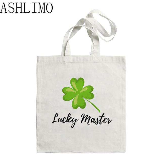 Модная большая сумка Lucky Clover винтажная женская сумка парусиновая сумка женская сумка на плечо сумка Ins Harajuku сумки-шоппер большой вместимости 2426cm 648₽