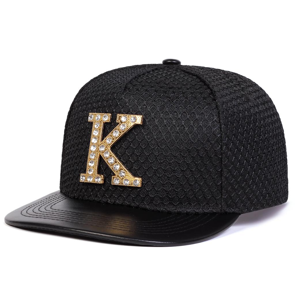 Letter K Metal Label Decoration Baseball Cap Men Snapback Hat Outdoor Sun Protection Flat Caps Designer Hats Trucker Hat