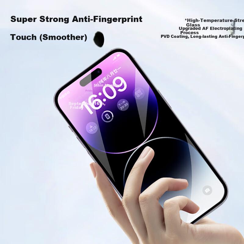 360° Protection Tempered Glass Screen Protector for Apple IPhone 12 Pro Max, Full Coverage Anti-Peeping Anti-Drop Protection Film + Gadget
