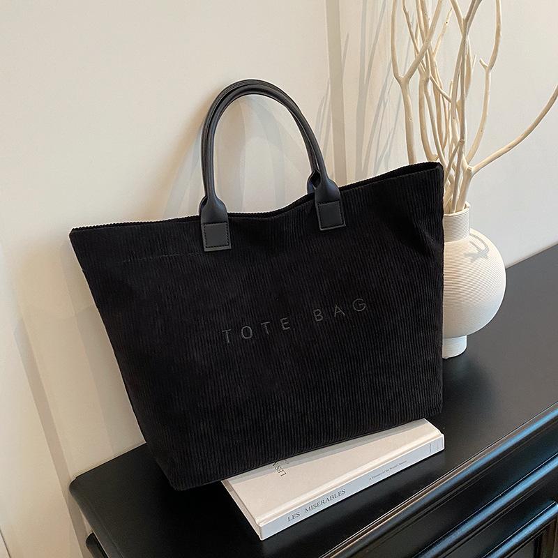 Tote Bag Retro High-value Summer Letter Casual Handbag Minimalist Fashionable Commuter Large-capacity Bag Women