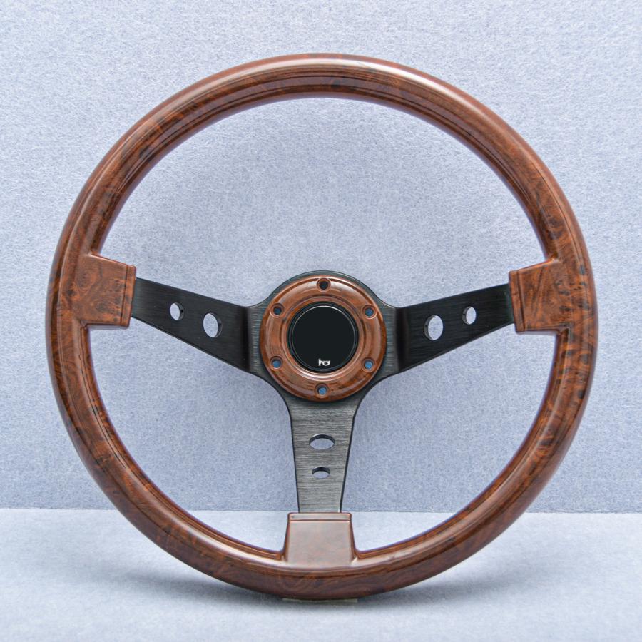 14inch Universal JDM Drift Racing Steering Wheel Imitation Wood Style Classic Sports Steering Wheel Wood