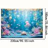 2D verspielte Unterwasserwelt Kulisse, Kinderparty Hintergrundtuch