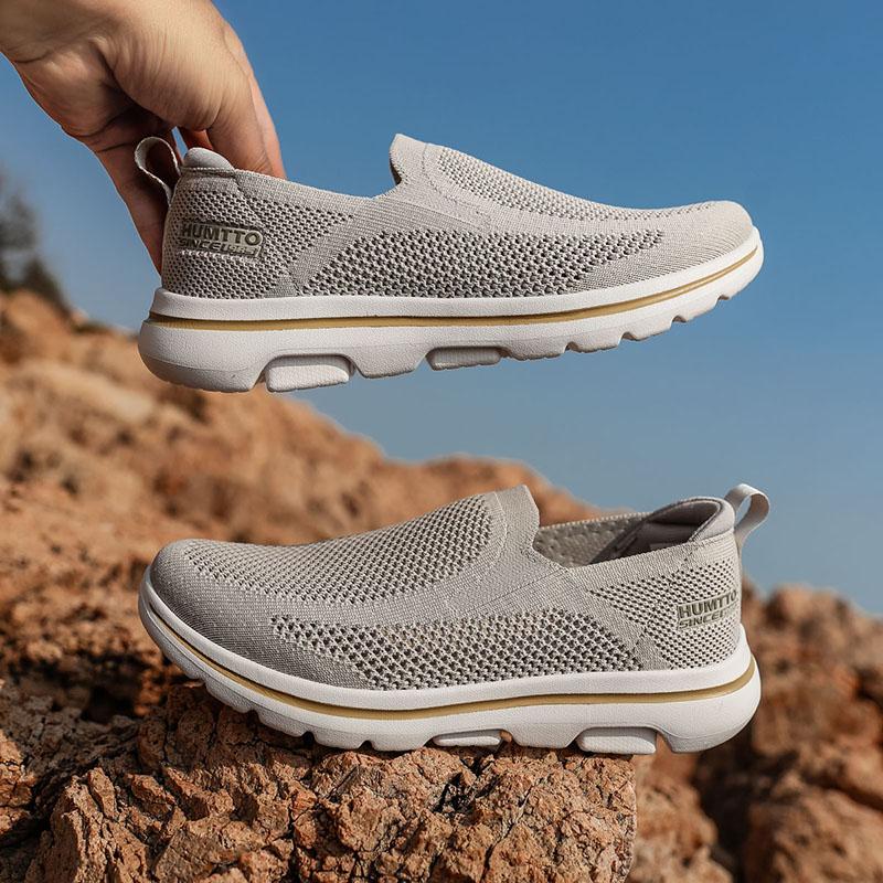 Baskets Orthopédiques Homme En Toile - Sans Lacets, Légères, Souples, Idéales Pour La Marche, Le Quotidien, Les Pieds Sensibles