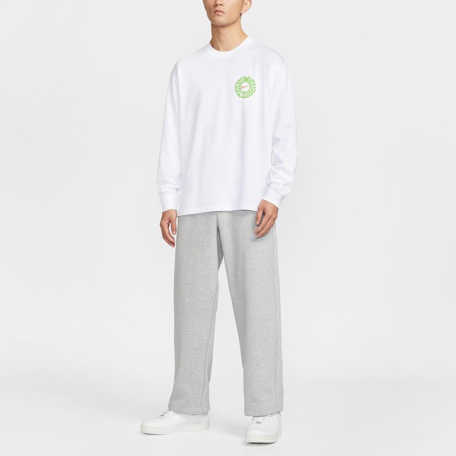 Nike Simple Pullover Round Neck Long Sleeve T-Shirt Men Tops IH4134-100