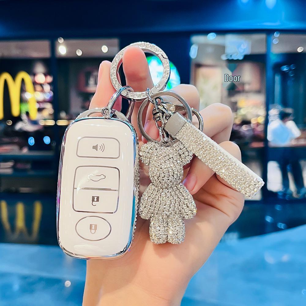 Beilu Soft Rubber Keychain for PERODUA Tianfeng Remote Car Key Protection