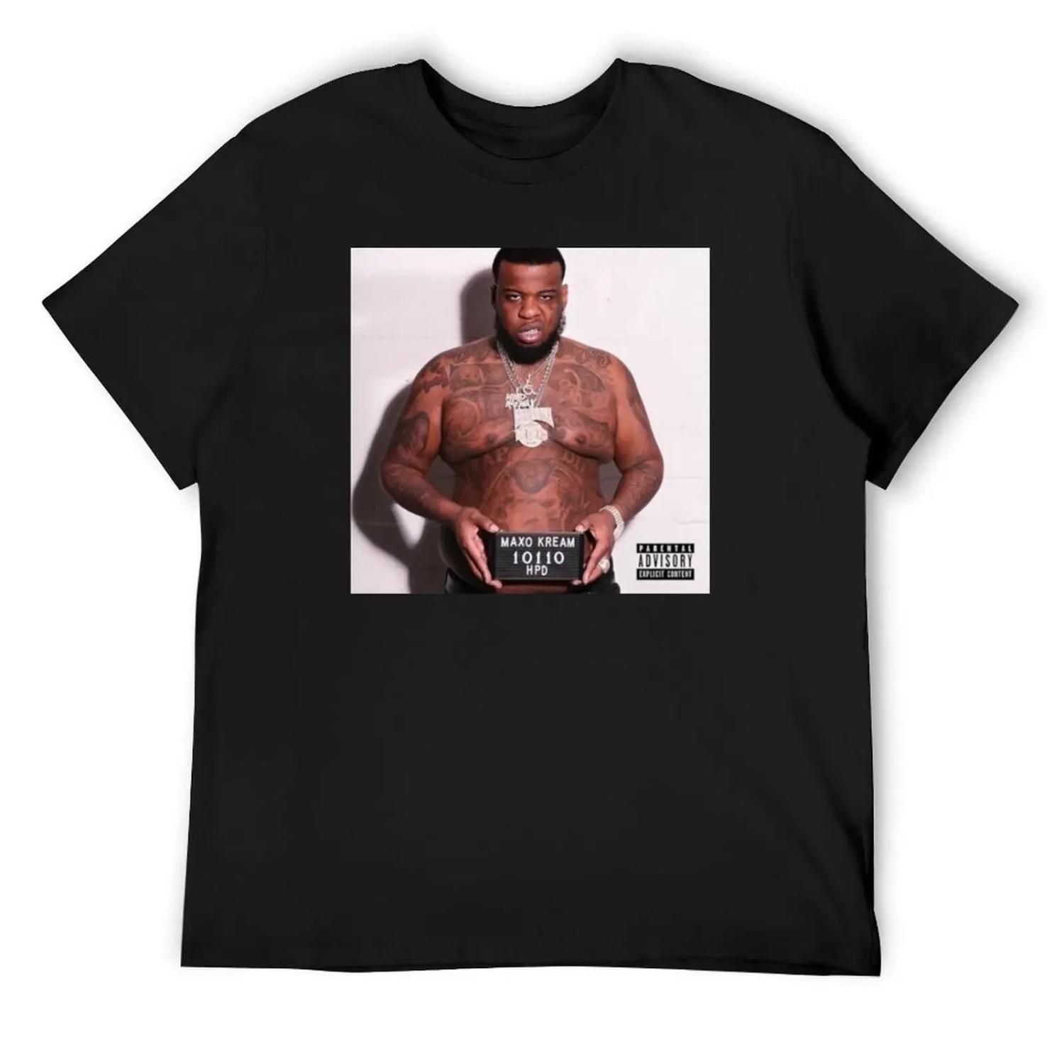 

Maxo Kream T-Shirt cotton man t-shirts rapper graphic tees sweat boys whites plain white t shirts men S чёрный