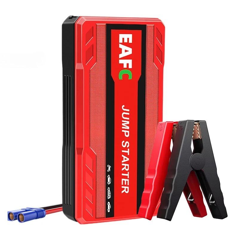 EAFC 12V Car Jump Starter Power Bank Portable Emergency Battery Booster 600A Start Device PowerBank with LED Lighting for Auto