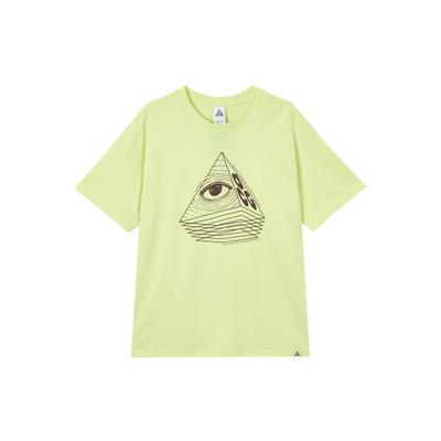 ACG Changing Eye Graphic Print Quick-Dry Short Sleeve T-Shirt Men Tops Bright-Green FJ1128-337