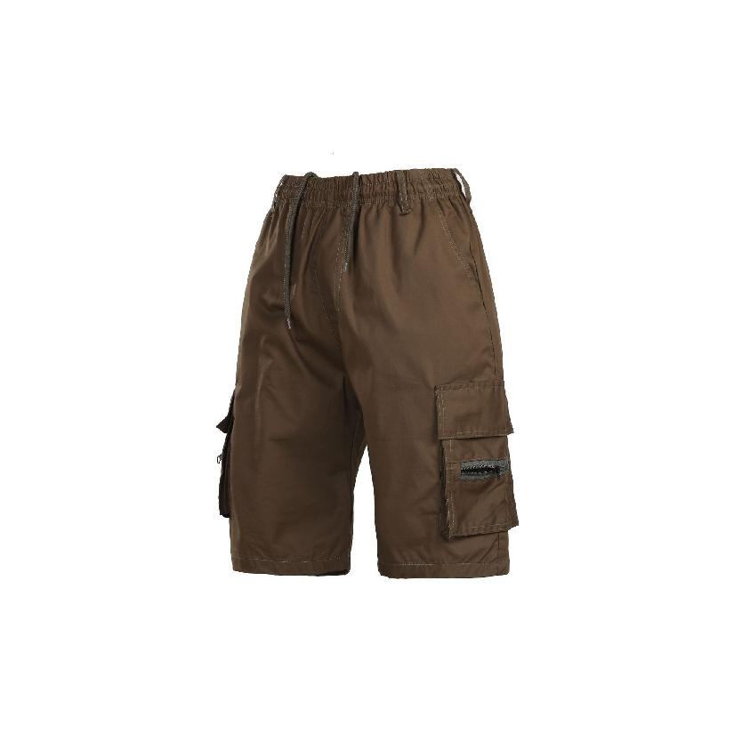 Work Shorts Men'S Thin Summer Men'S Multi Pocket Cotton Outdoor Casual Sports Shorts Fitness Beach Pants