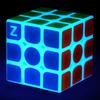 Kancharo Glow In the Dark Cube Luminous Cube Fluorescent Cube (3x3, Blue)