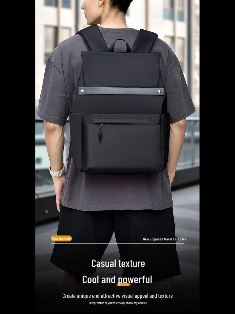 Men's High-End Casual Backpack - Large Capacity Commuter Bag