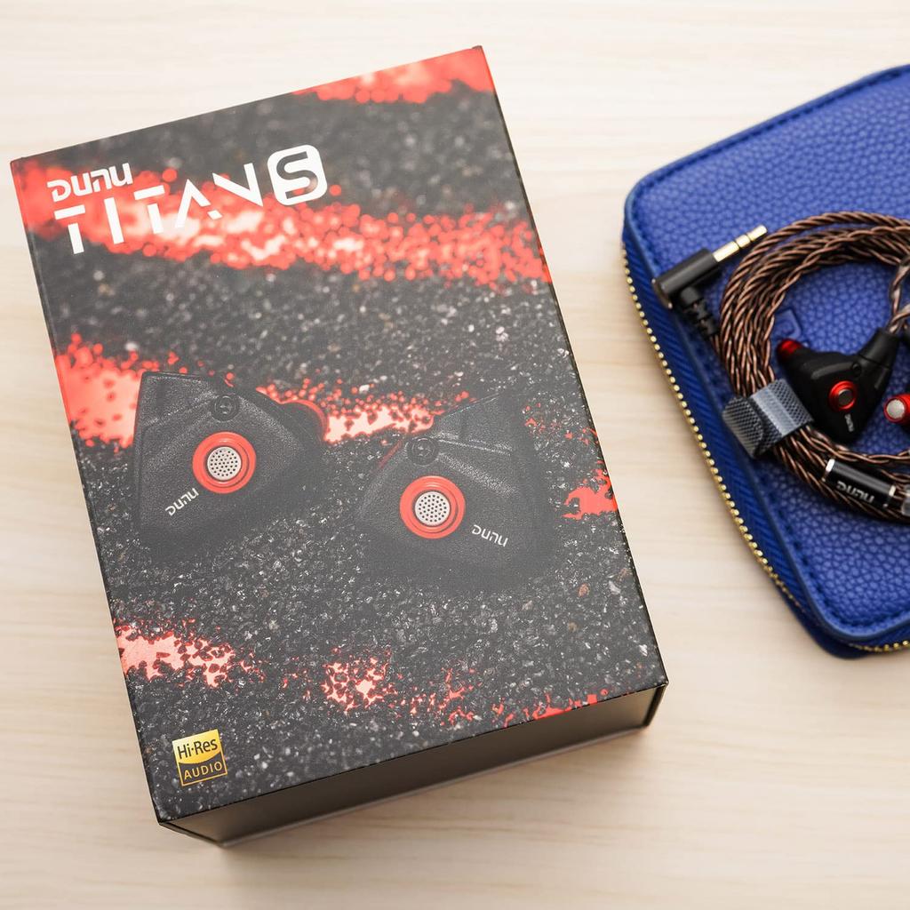 HiFiGo DUNU Titan S 11 mm dynamischer Treiber HiFi IEMs Ohrhörer mit kraftvollem Sound In-Ear-Monitore, (Schwarz)