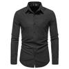 Men's Fashion Casual Long Sleeve Slim Fit Color Suit Shirt Top Blouse