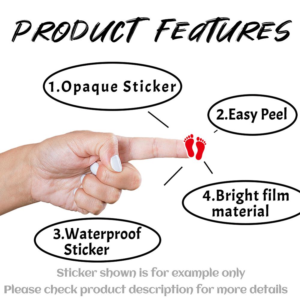 Self-Adhesive Paper Decorative Stickers for Party Decorative Presents Sealing Footprint 90x90mm Sticker: 20x16mm 20 patterns/pc