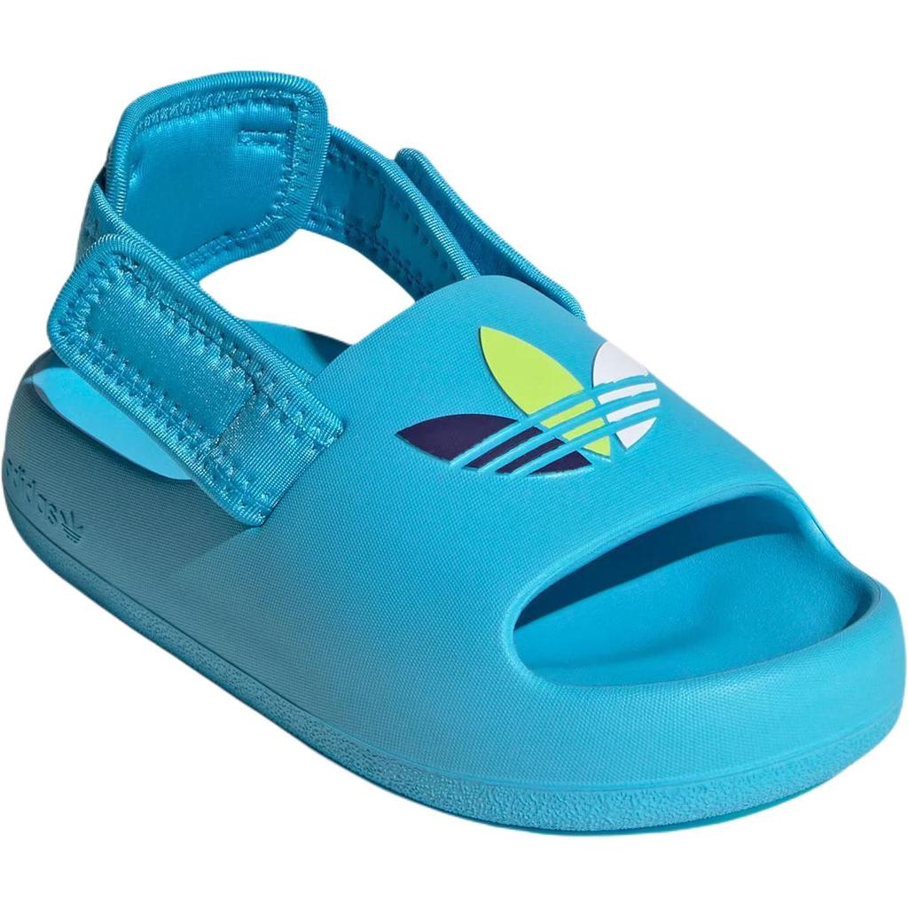 Adidas Originals Adifom Adilette C Fashion Comfortable Low-Top Sandals Kids Sandals Sky-Blue White Bright-Yellow JP5527
